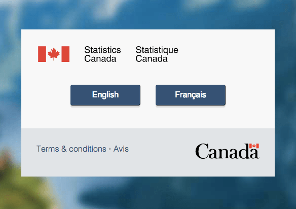 (Screenshot: Statistics Canada)