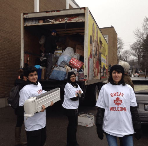 The Great Canadian Welcome ran from Jan. 11-15, 2016, at Port Credit Secondary School. A second drive for Syrian refugees is taking place May 24-27. (Photo: Abedeen Remtulla)