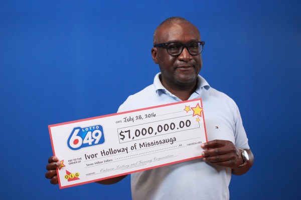 Mississauga's Ivor Holloway is the winner of $7 million. (Photo: OLG)