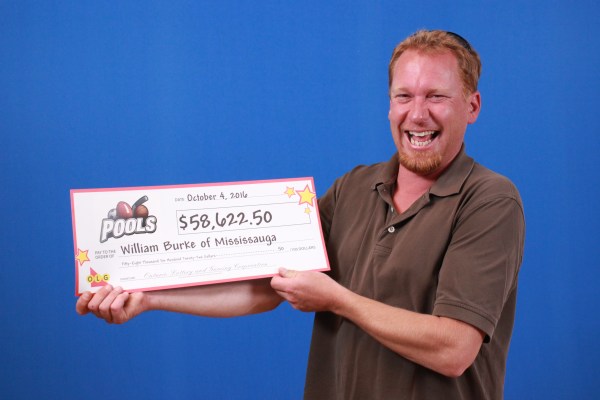 William (Adam) Burke of Mississauga is seen in this OLG photo.