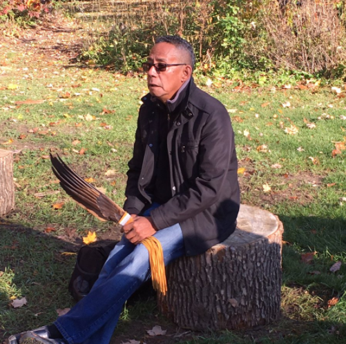 Elder Peter Isaacs explains the importance of the traditional sweat lodge at Clarkson's Bradley Museum on Saturday, Nov. 5, 2016. (Photo: City of Mississauga)
